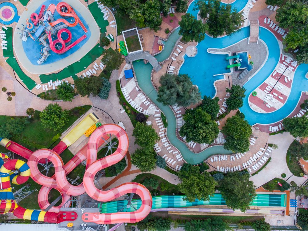 Water World Luftaufnahme